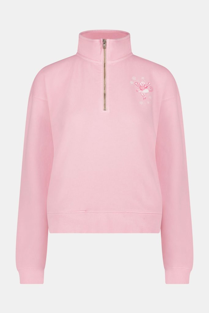 Sugarplum Lattice Half Zip Sweatshirt