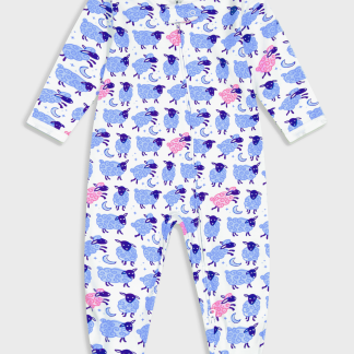 Infant Sammy The Sheep Zipper Footie