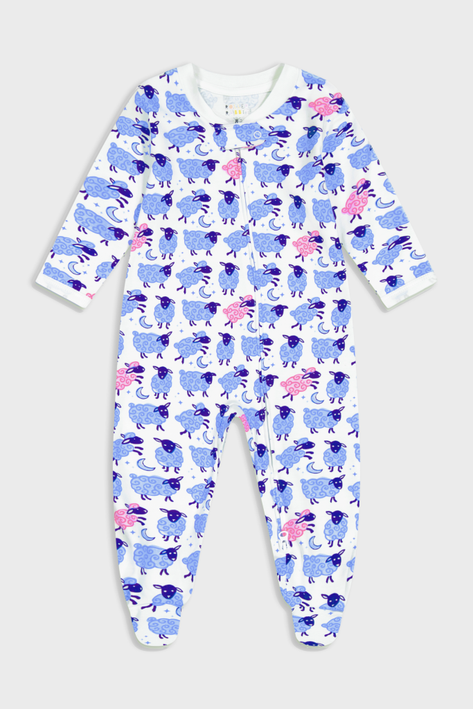 Infant Sammy The Sheep Zipper Footie