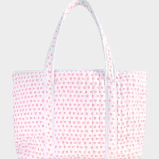 Hearts Terry Beach Tote