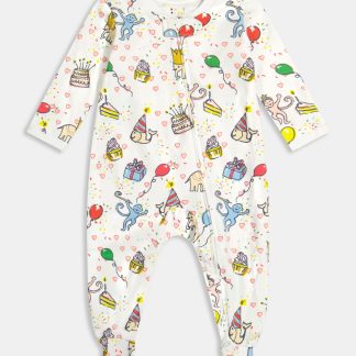 Infant Birthday Bonanza Zipper Footie