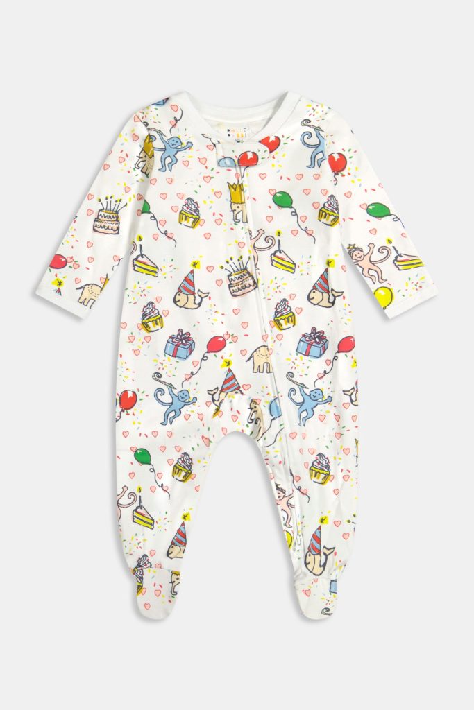 Infant Birthday Bonanza Zipper Footie