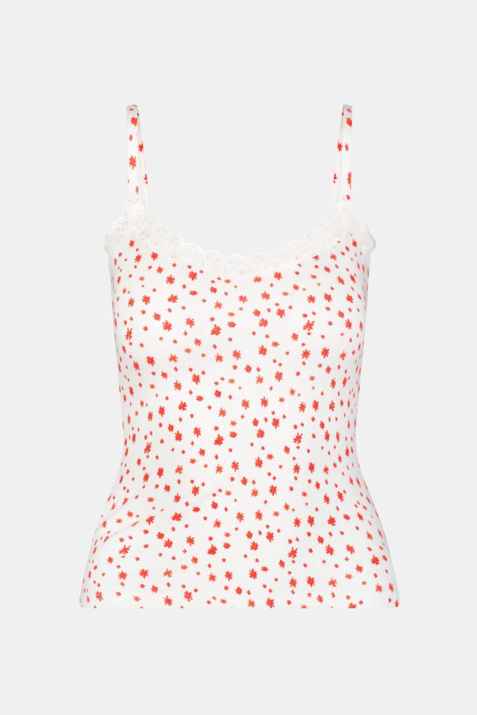 Étoiles Pointelle Carmine Cami