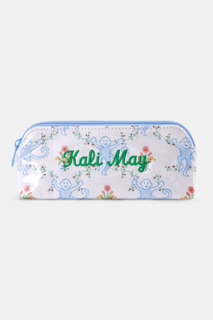 Floral Monkey Trellis Makeup Bag