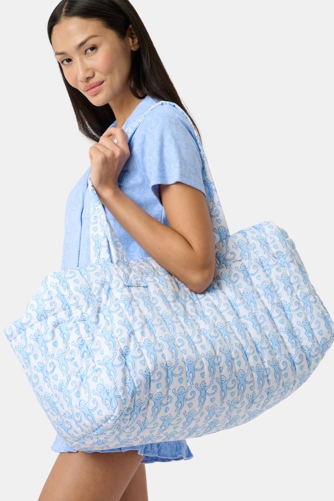 Lovely Monkey Quilted Weekender