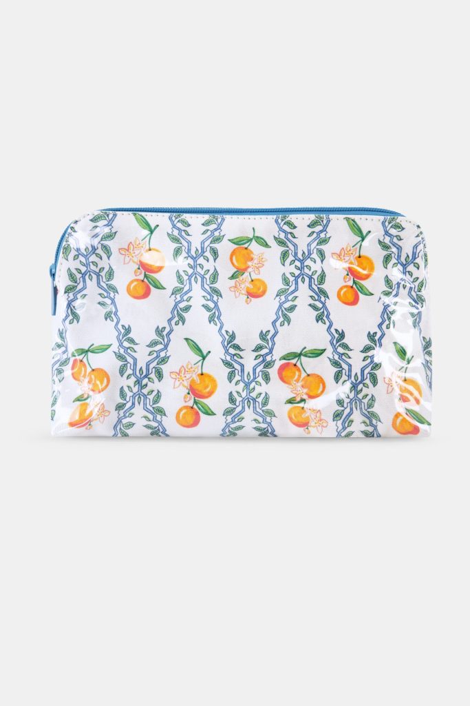Clementine Trellis Makeup Bag