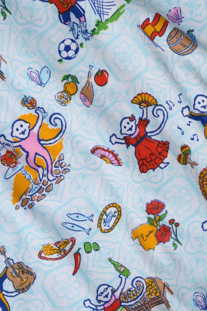 Spain Monkey Polo Pajamas