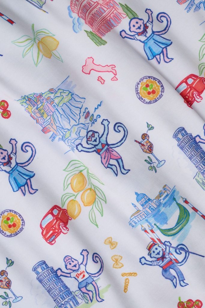 Italy Monkey Polo Pajamas