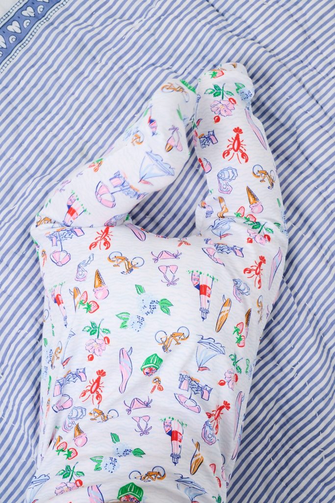 Infant Summer Club Zipper Footie