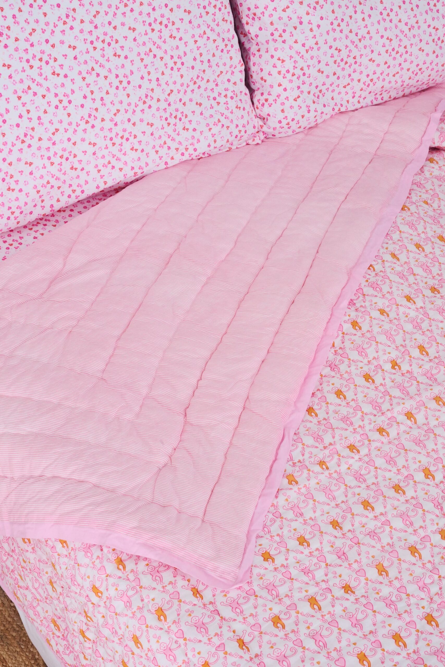 Spring Bloom Monkey Quilt