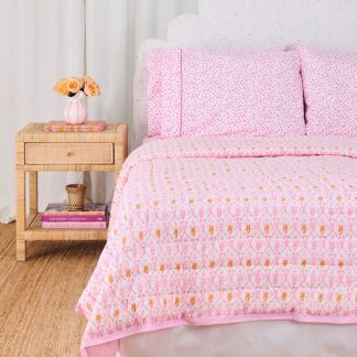 Spring Bloom Monkey Quilt