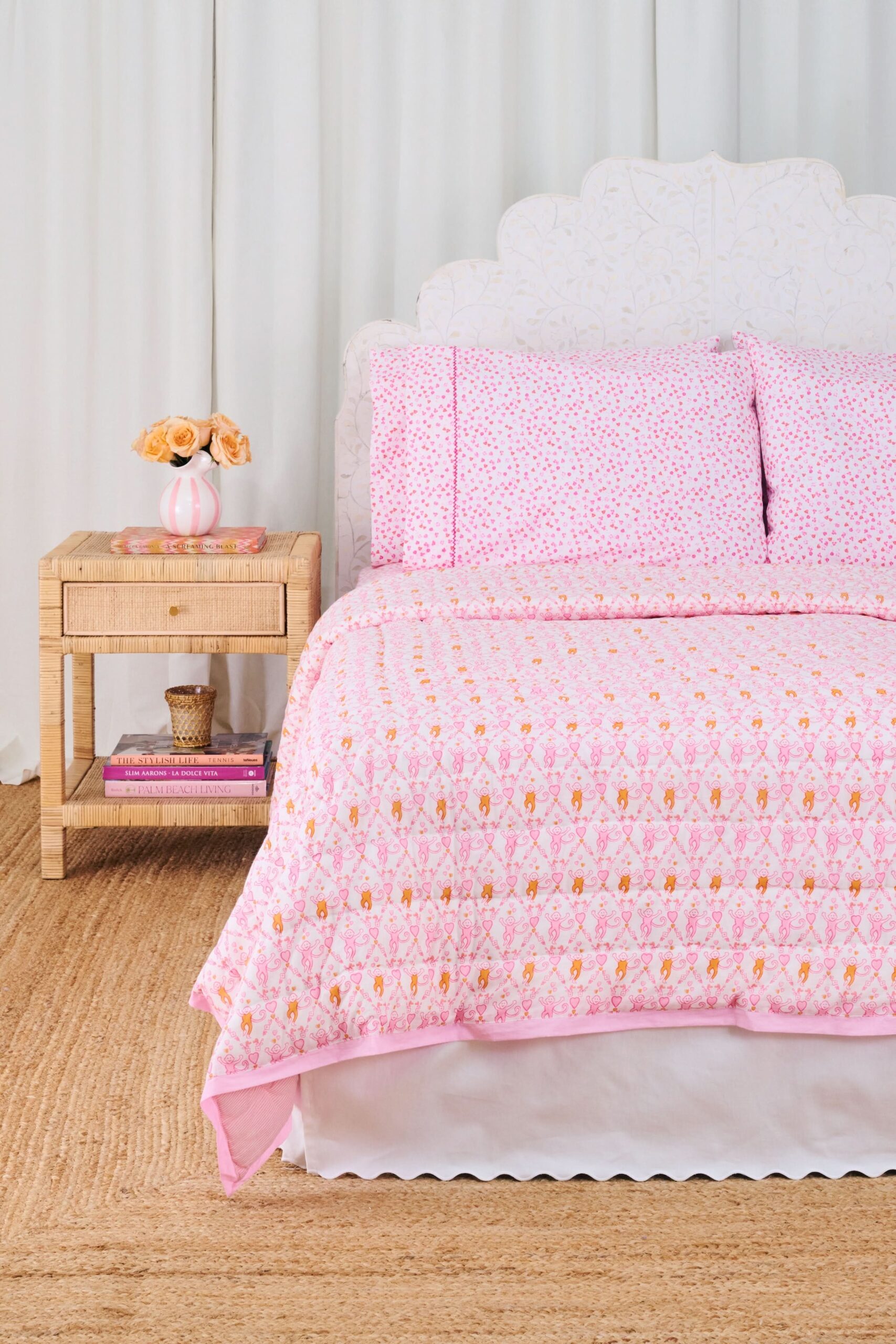 Spring Bloom Monkey Quilt