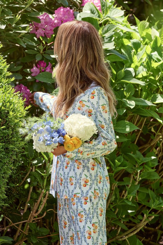 Clementine Trellis Long Sleeve Polo Pajamas