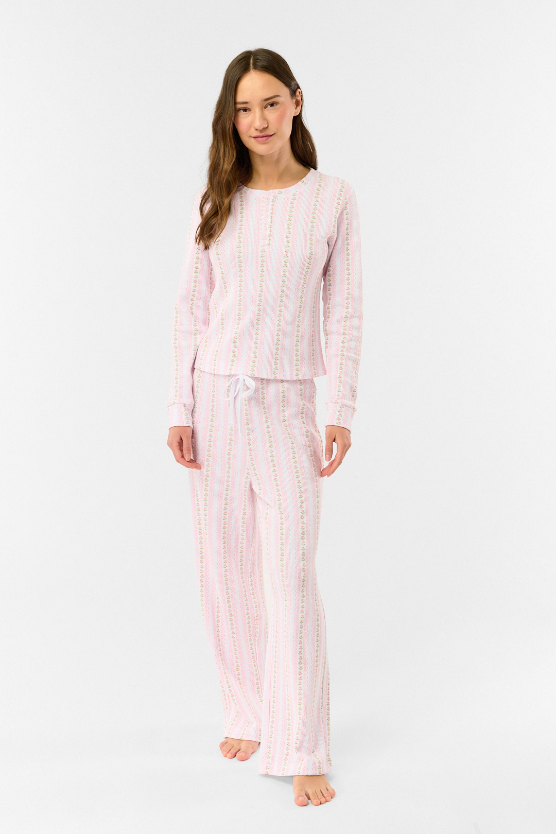 Daisy Heart Stripe Julienne Pant