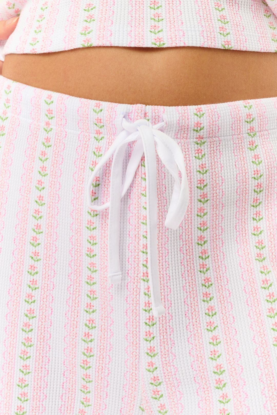 Daisy Heart Stripe Julienne Pant