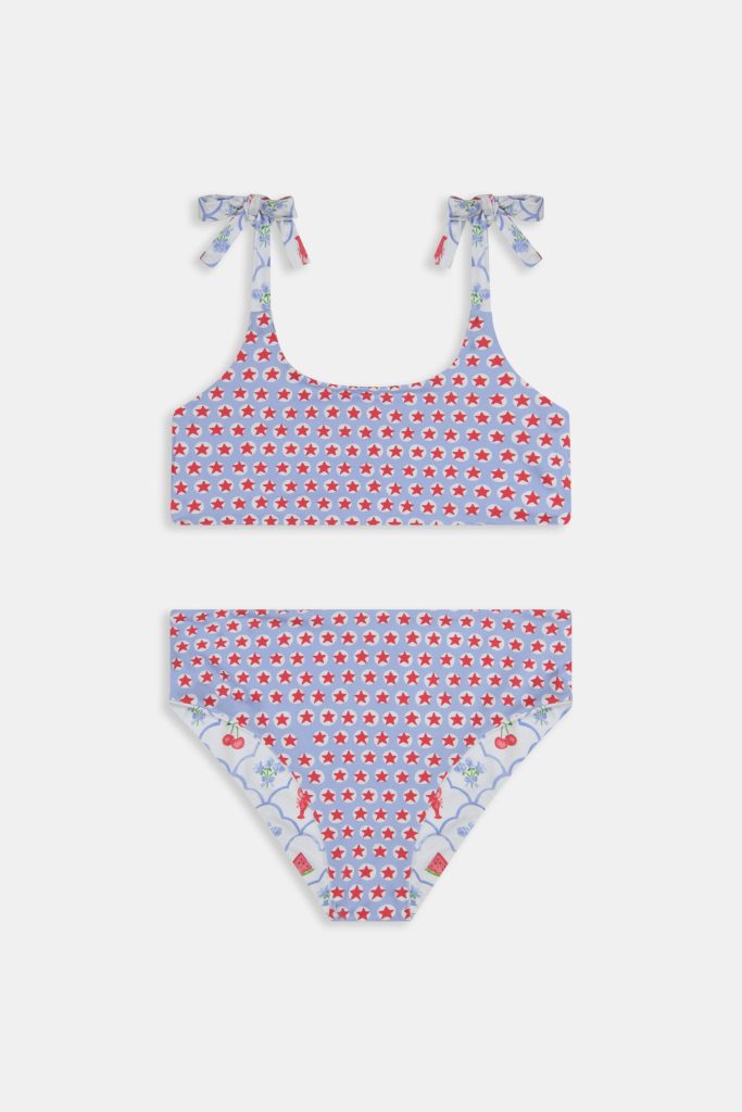 Kids 4th Of Jemina/Starry Dot Cora Bikini
