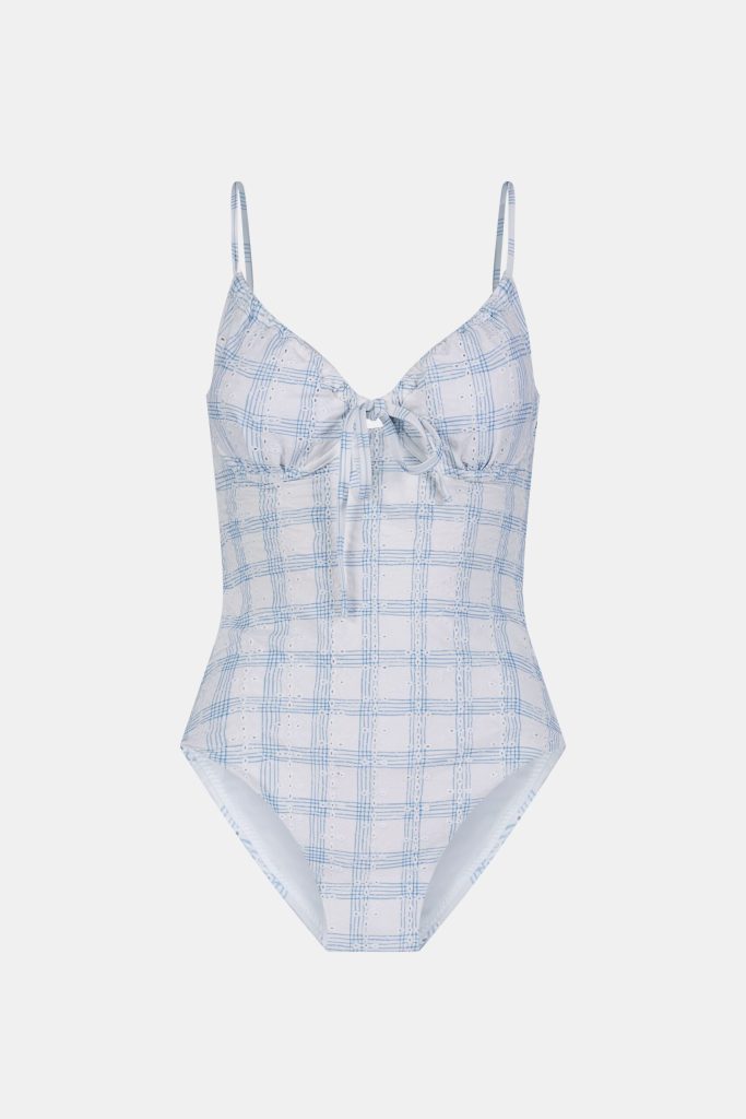 Sun Check Eyelet Aurora One Piece