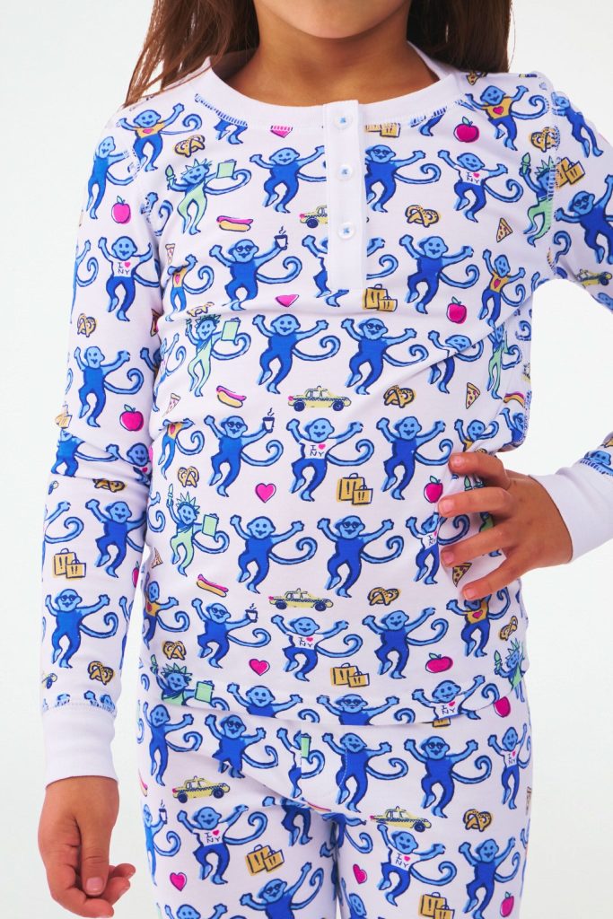 Kids NY Monkey Pajamas