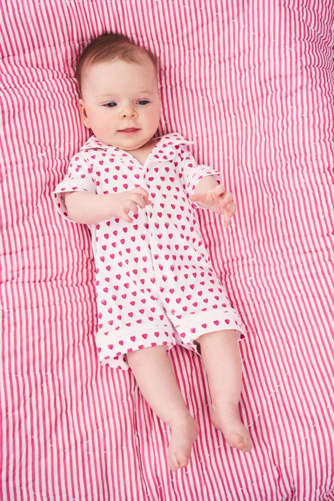 Infant Hearts Polo Onesie