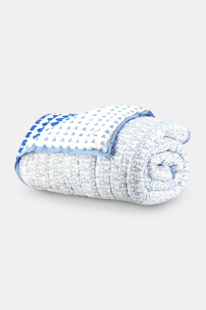 Monkey/Hearts Reversible Quilt