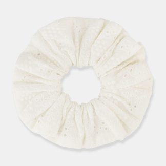 Eyelet Lattice Oversized Scrunchie