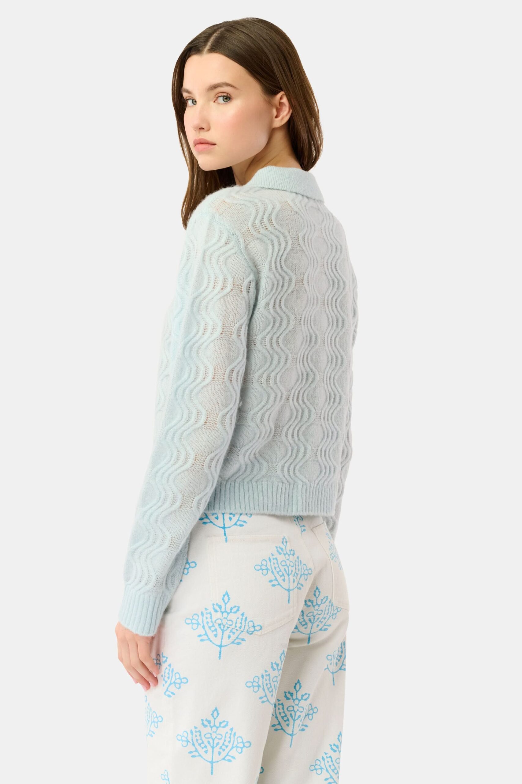 Wave Knit Ava Sweater