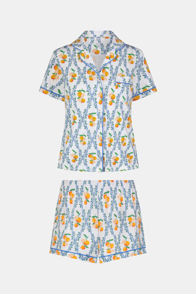 Clementine Trellis Polo Pajamas
