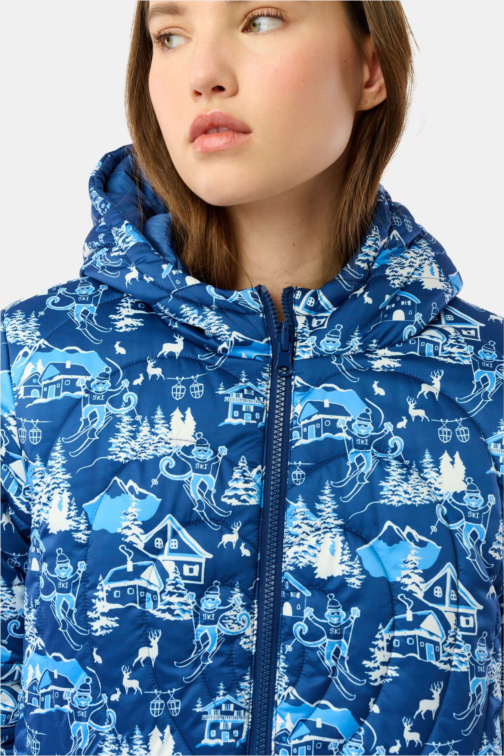 Ski Toile Reversible Puffer Jacket
