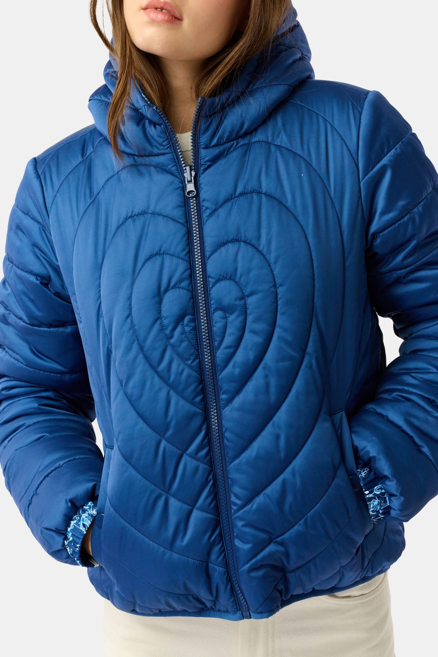Ski Toile Reversible Puffer Jacket