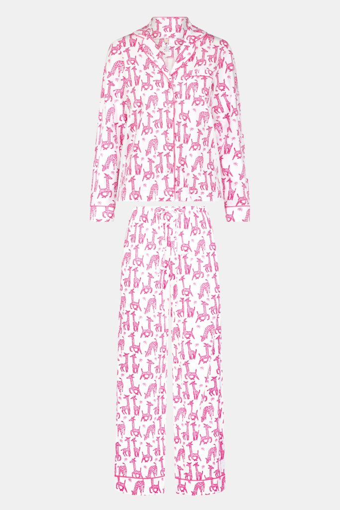 Gigi Giraffe Long Sleeve Polo Pajamas