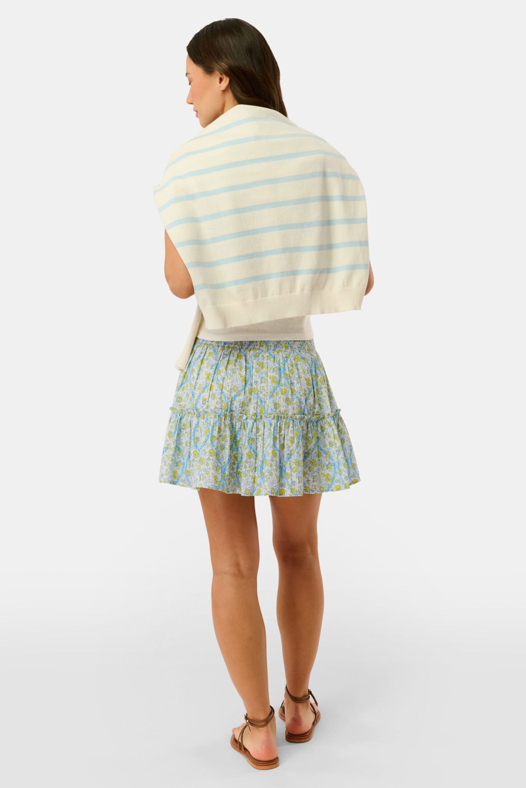 Suzie Floral Ribbon Riki Skirt