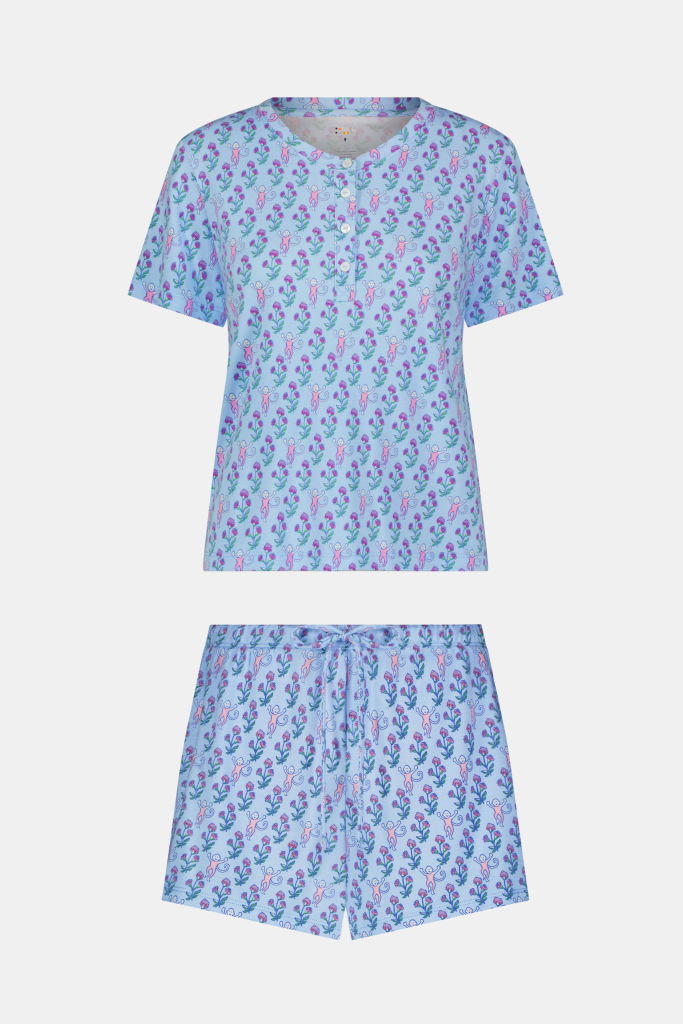 Rosa Ditsy Monkey Alexa Set