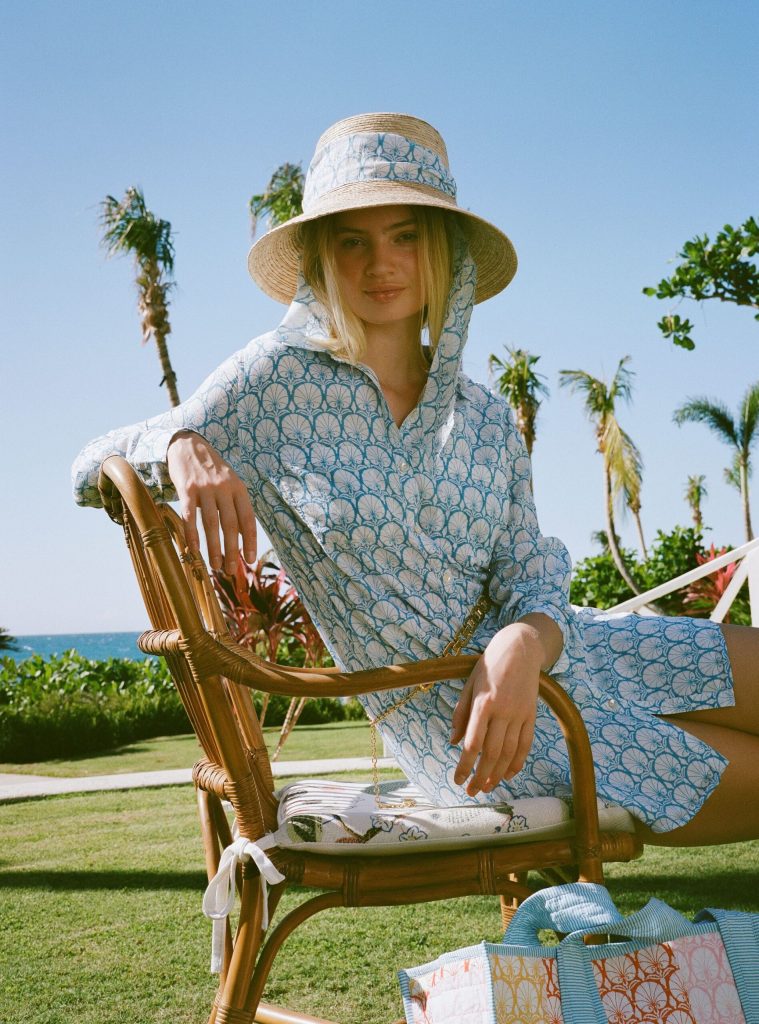 Fan Geo Shirt Dress