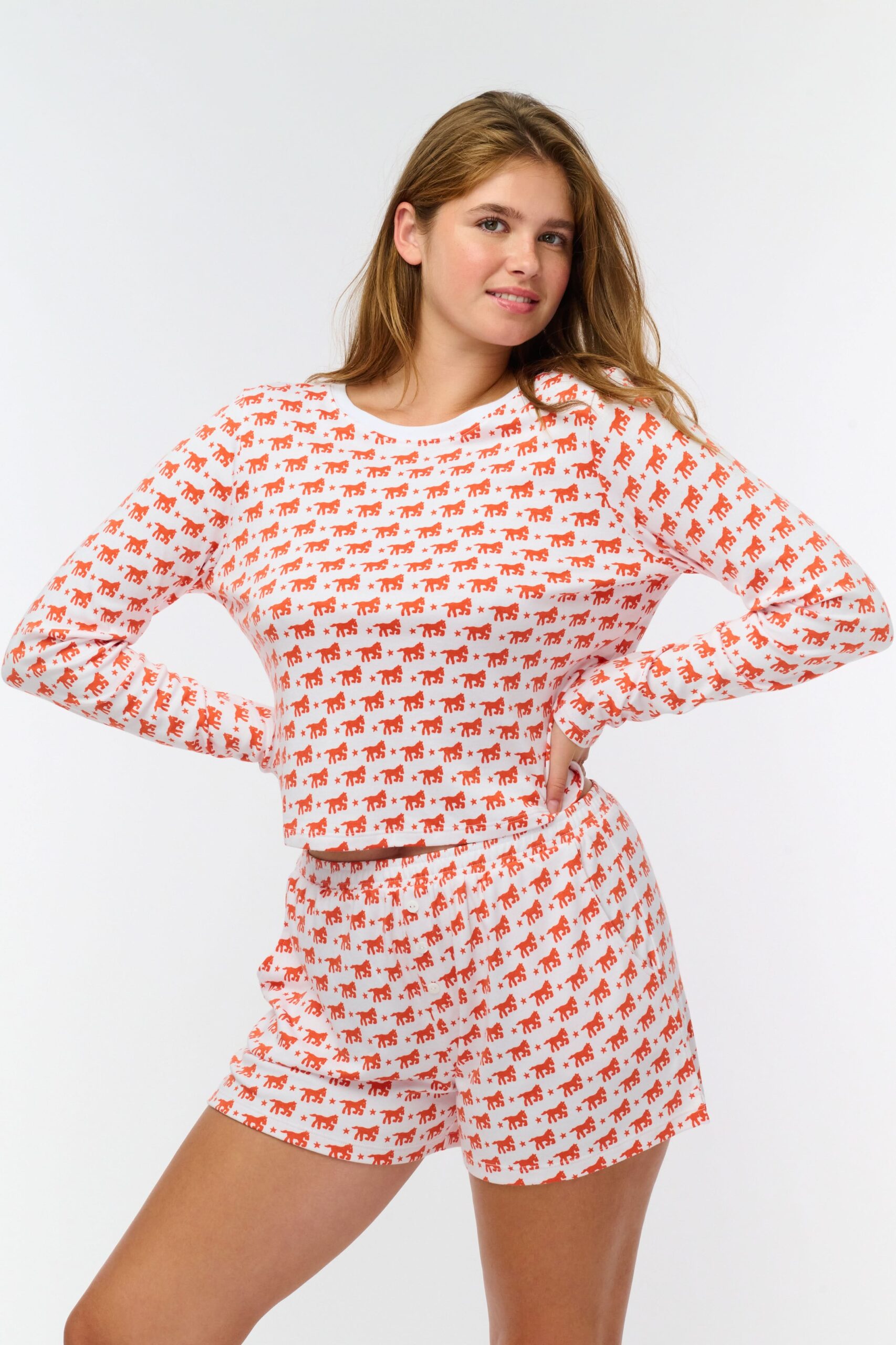 Lucky Stars Long Sleeve Baby Tee