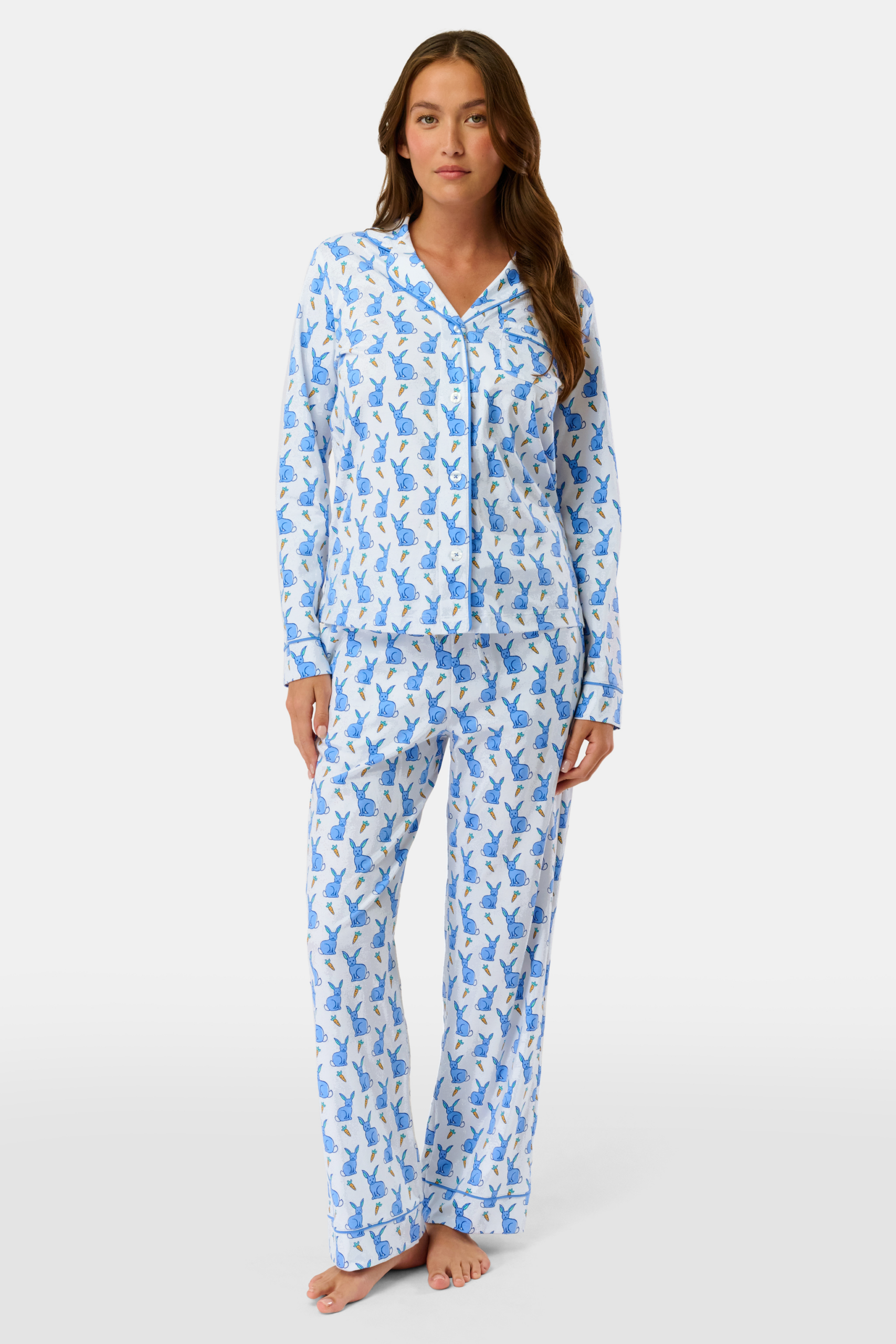 Romy the Rabbit Long Sleeve Polo Pajamas