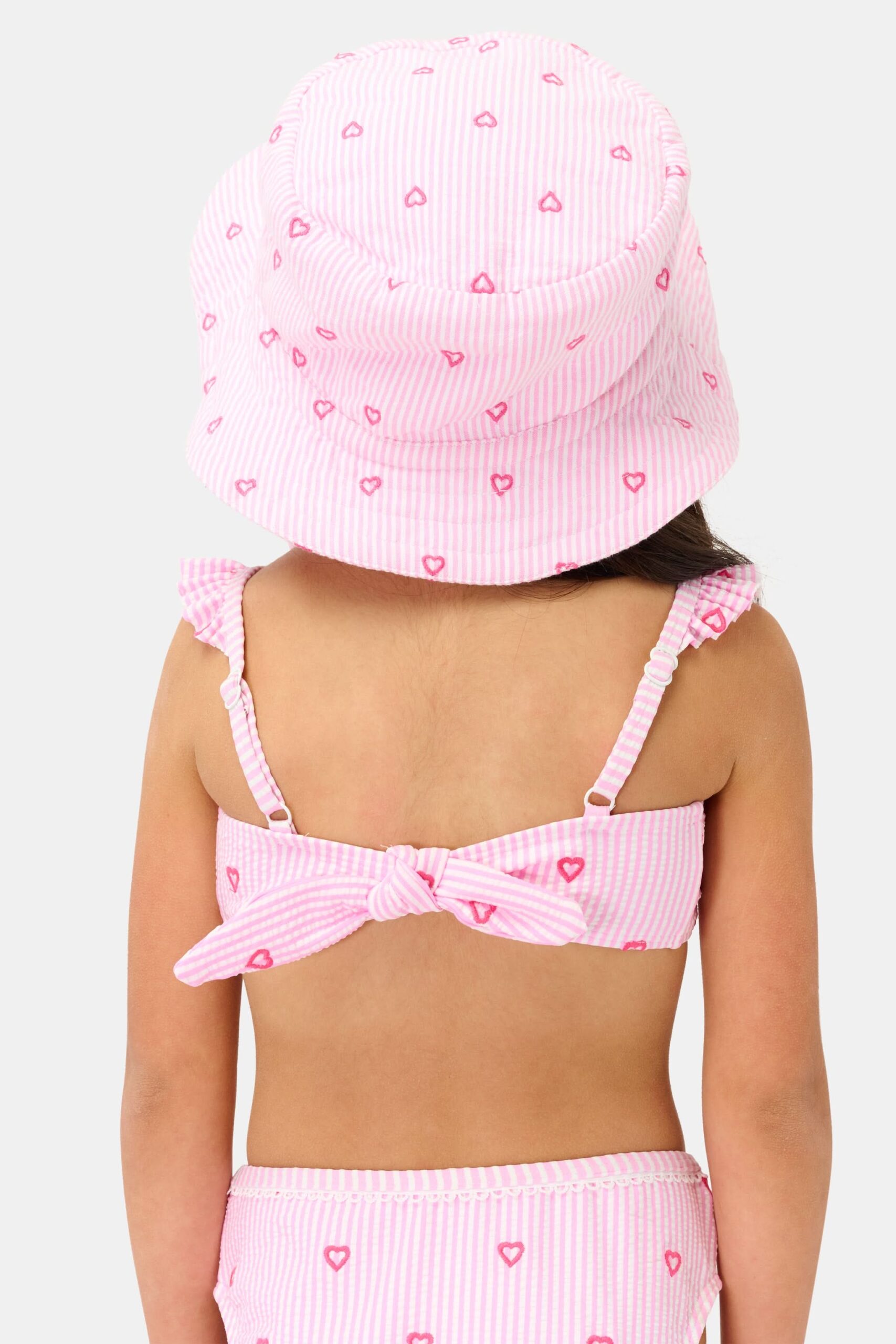 Kids Mini Hearts Bucket Hat