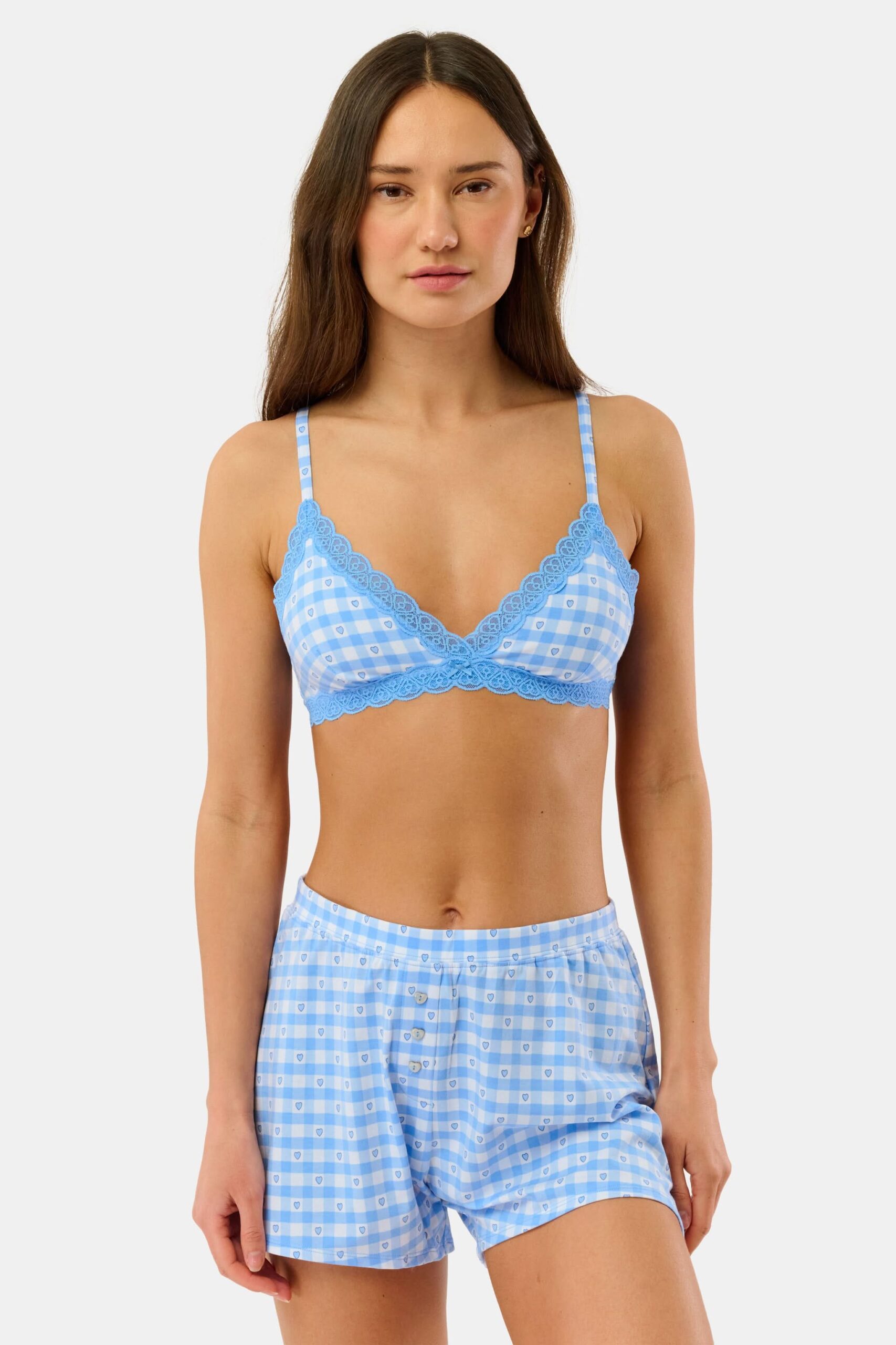 Gingham Hearts Jane Bralette