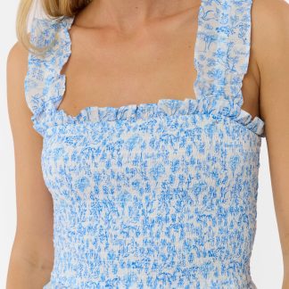 Cherry Blossom Toile Sabrina Top