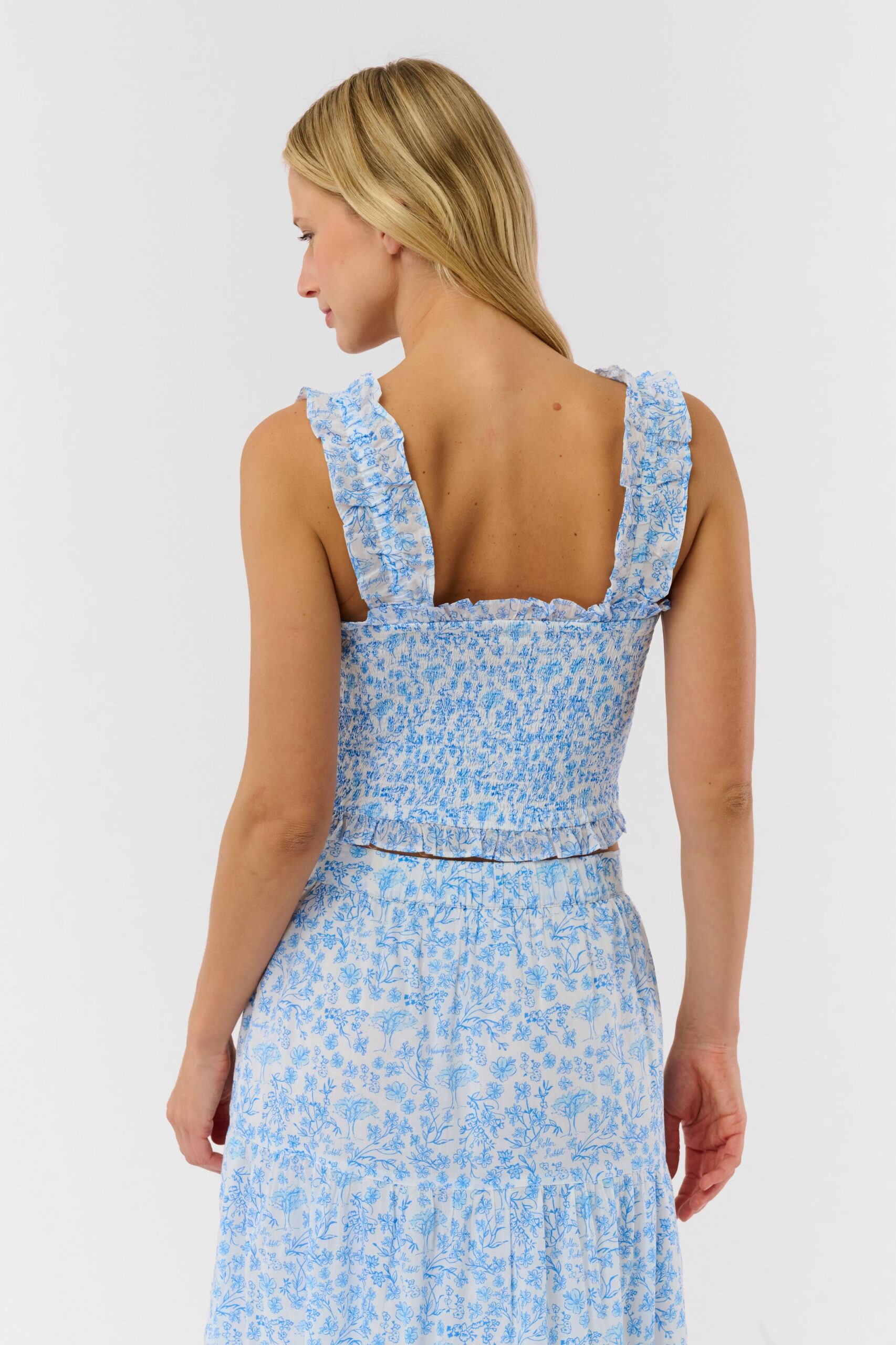 Cherry Blossom Toile Sabrina Top