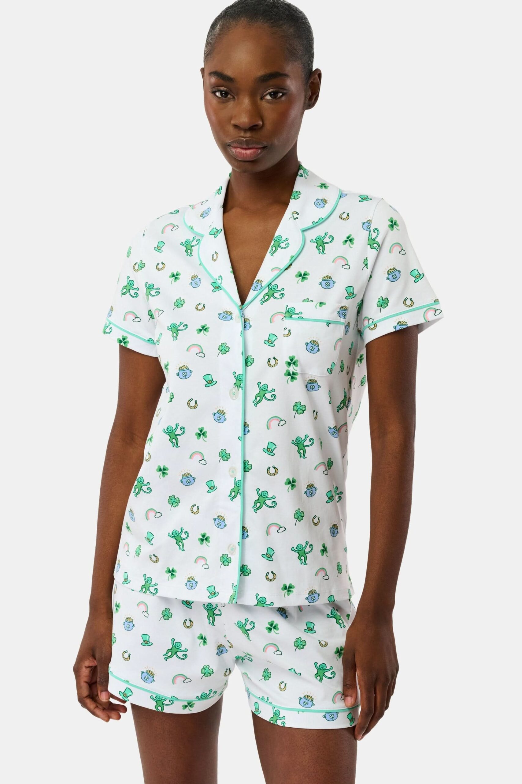 Luck O’ The Monkey Polo Pajamas
