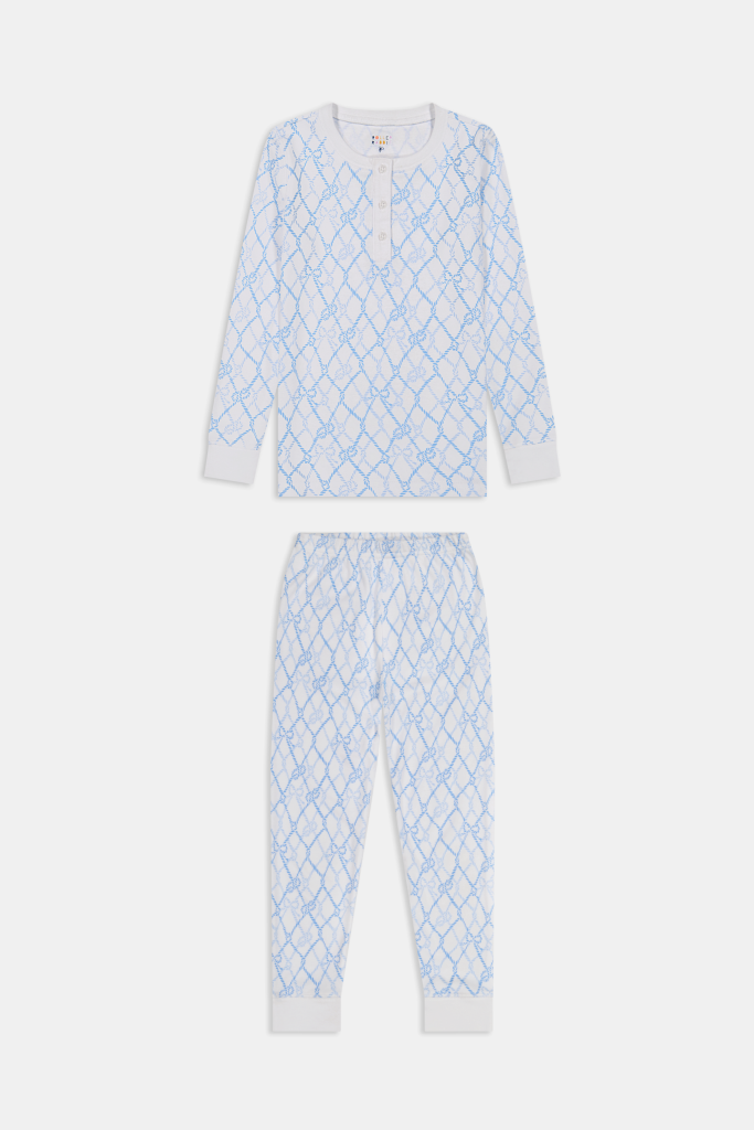 Kids Seaside Knots Juniper Pajamas