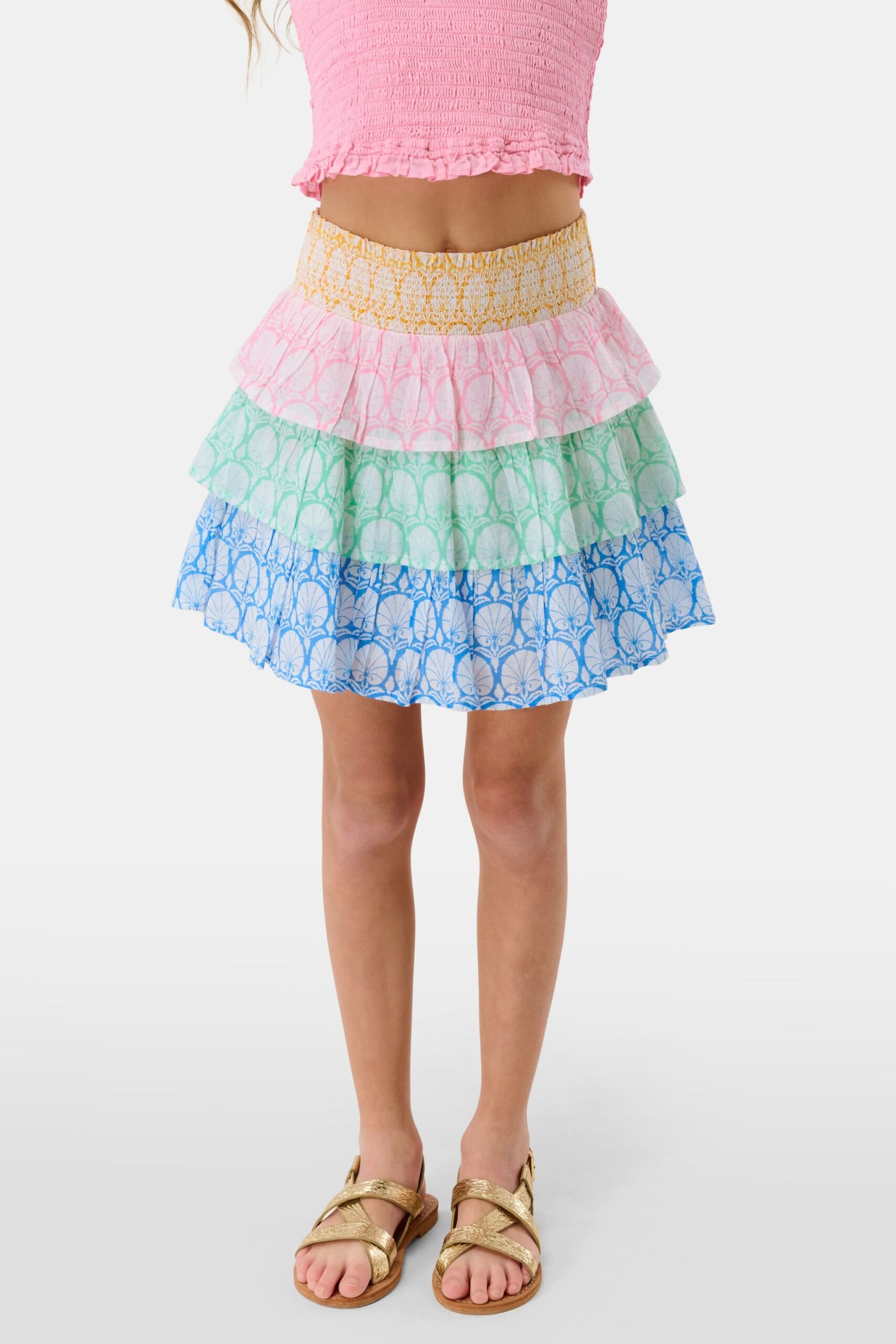 Kids Fan Geo Sami Skirt