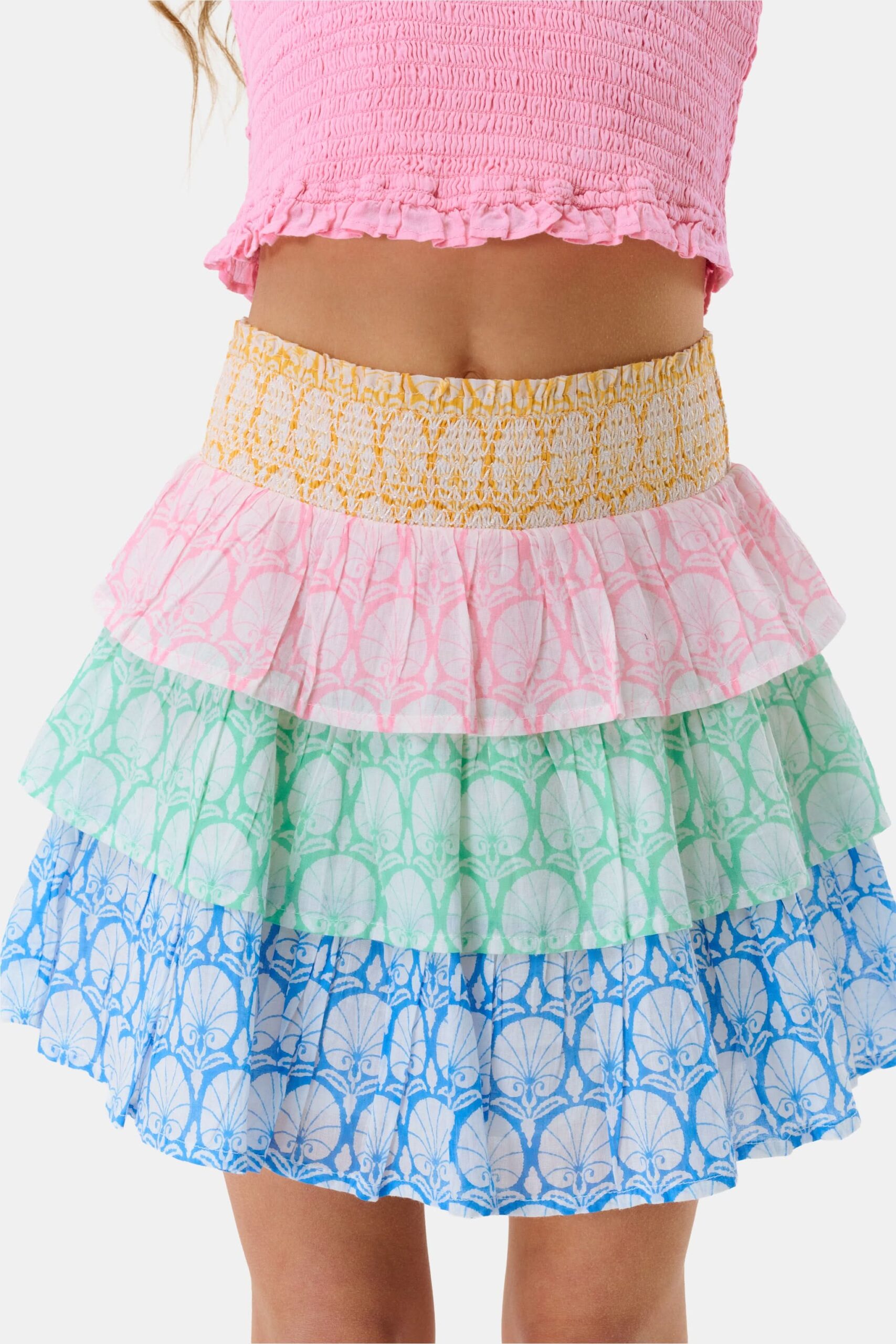 Kids Fan Geo Sami Skirt