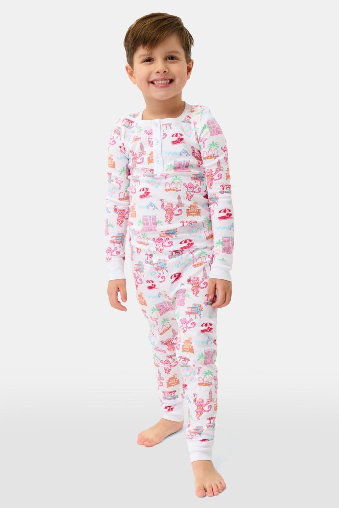 Kids Miami Monkey Pajamas