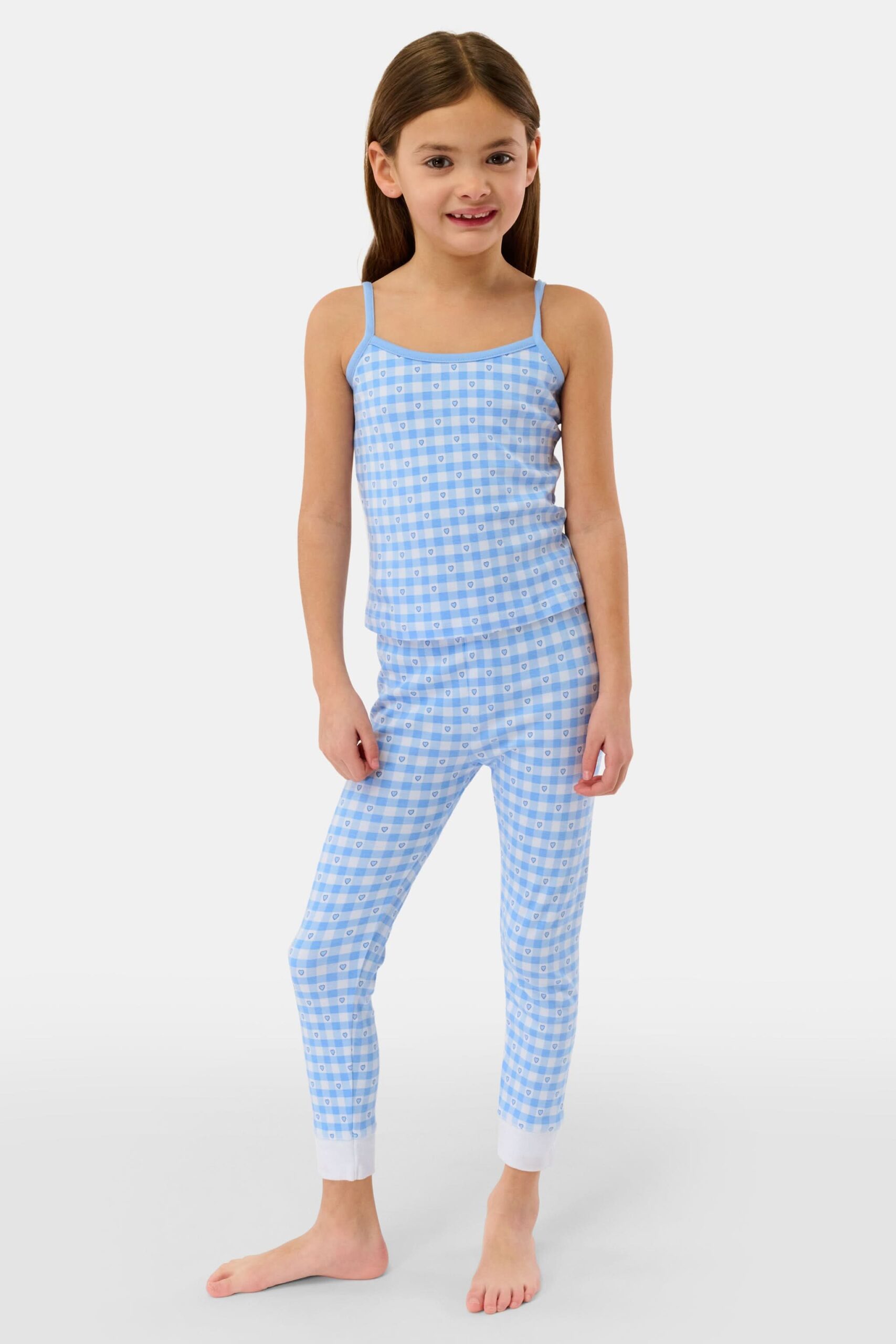 Kids Gingham Hearts Campbell Set
