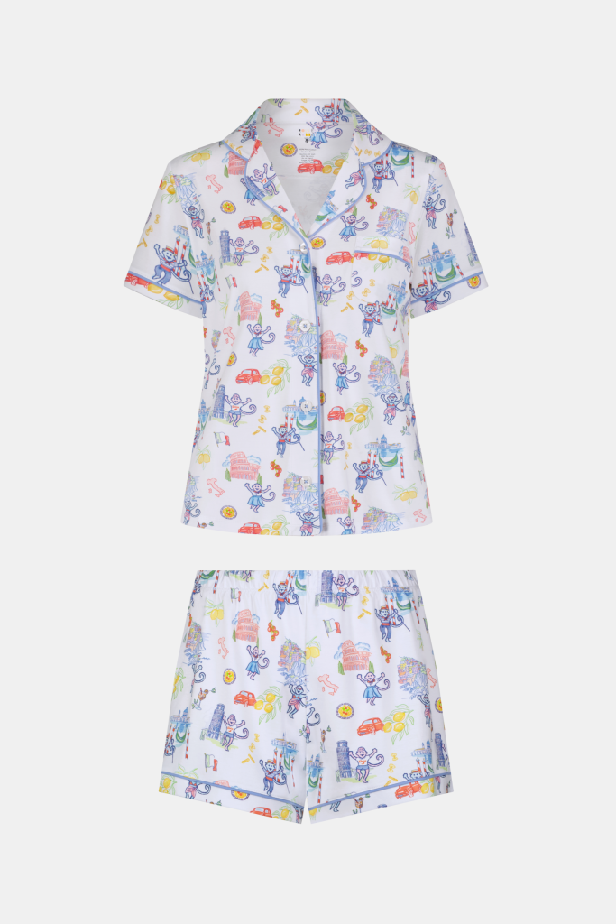 Italy Monkey Polo Pajamas