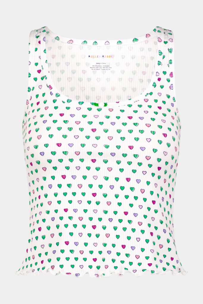 Pop Hearts Rib Astor Tank