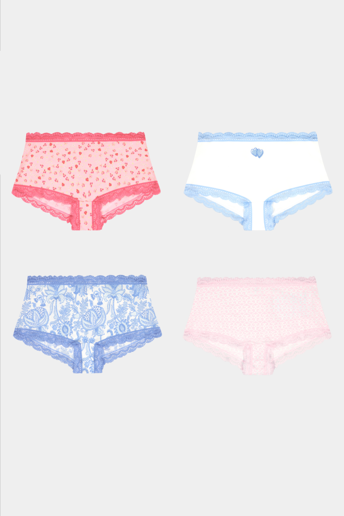 Pastel Core Boyshort 4 Pack