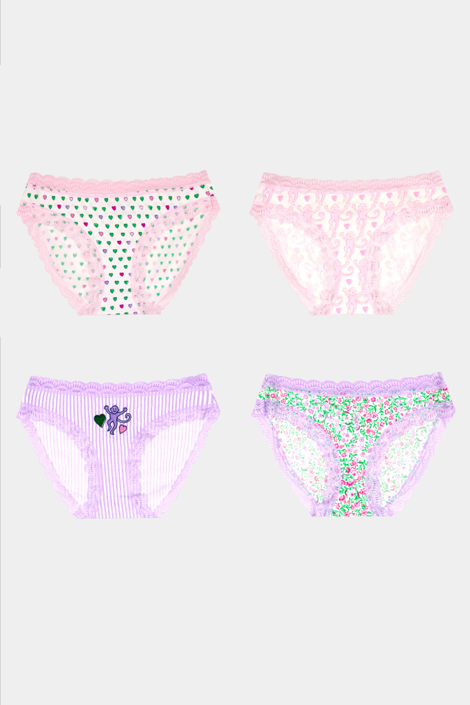 Mixed Icon Bikini 4 Pack