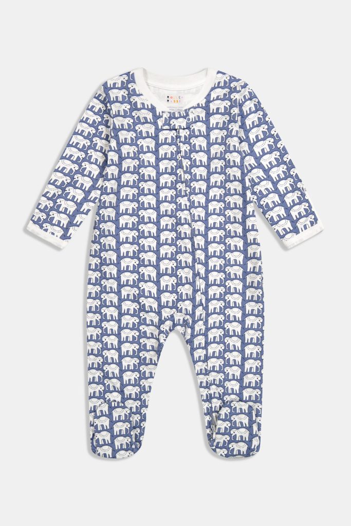 Infant Hathi Zipper Footie